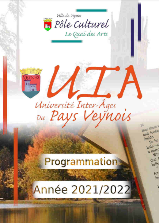 Brochure de L'Université Inter-Ages du Pays Veynois